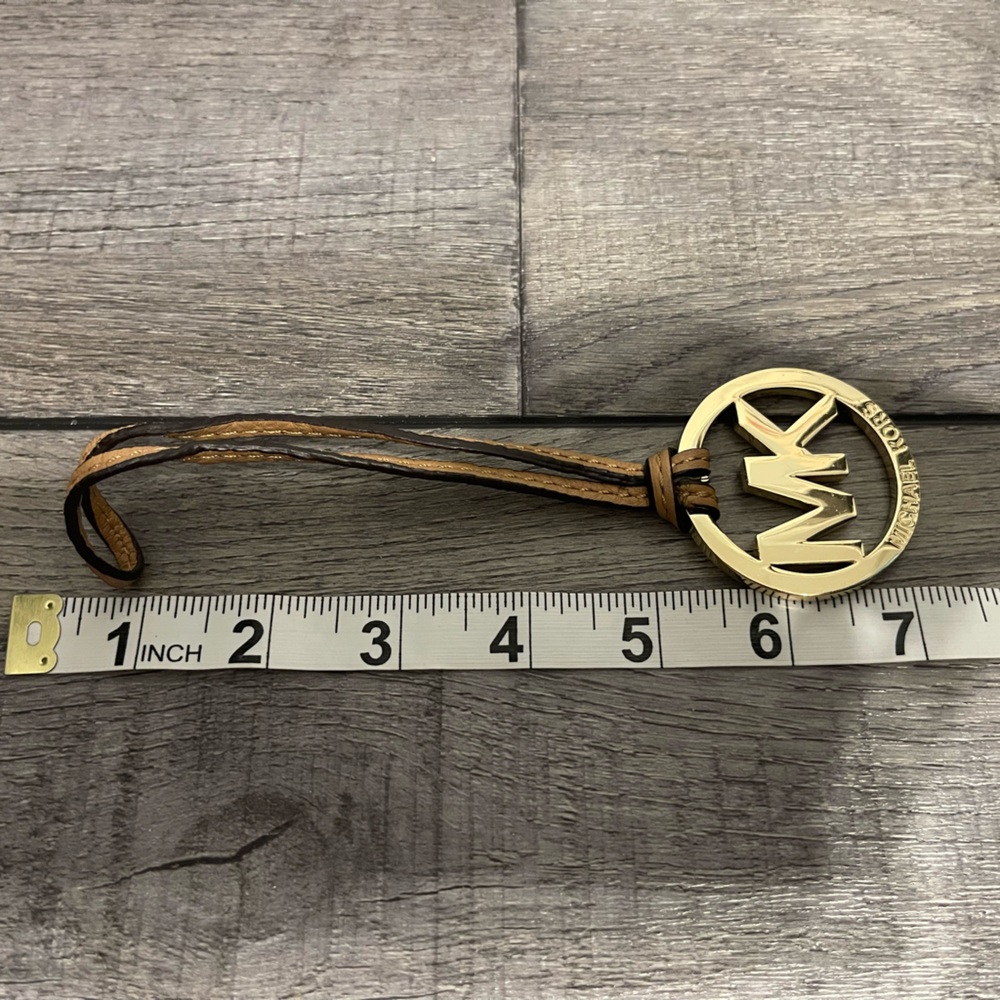 Michael Kors Gold and Brown bag charm